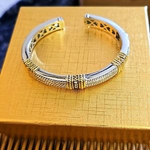 Judith Ripka 18k Gold & Sterling Silver Bracelet
